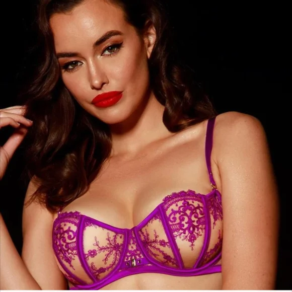 Honey Birdette Gabrielle Orchid Bra - Picture 3 of 9